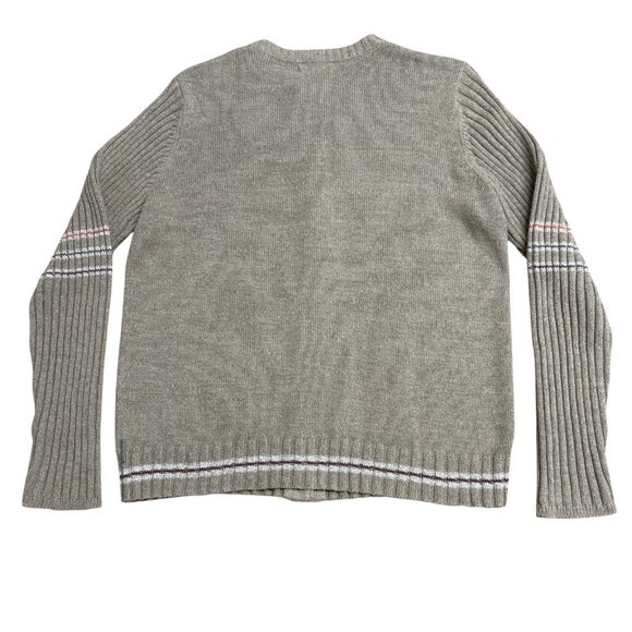 WOOLRICH CARDIGAN SWEATER KNIT BUTTON RIBBED WOMENS M NEUTRAL COTTAGECORE NEW - Picture 2 of 8